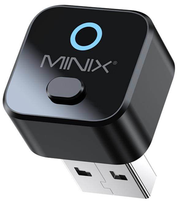 Front. MINIX - CA525 Wireless CarPlay & Android Auto Adapter, Convert Wired CarPlay to Wireless, Wi-Fi 6, Bluetooth 5.4, Plug & Play - Black.