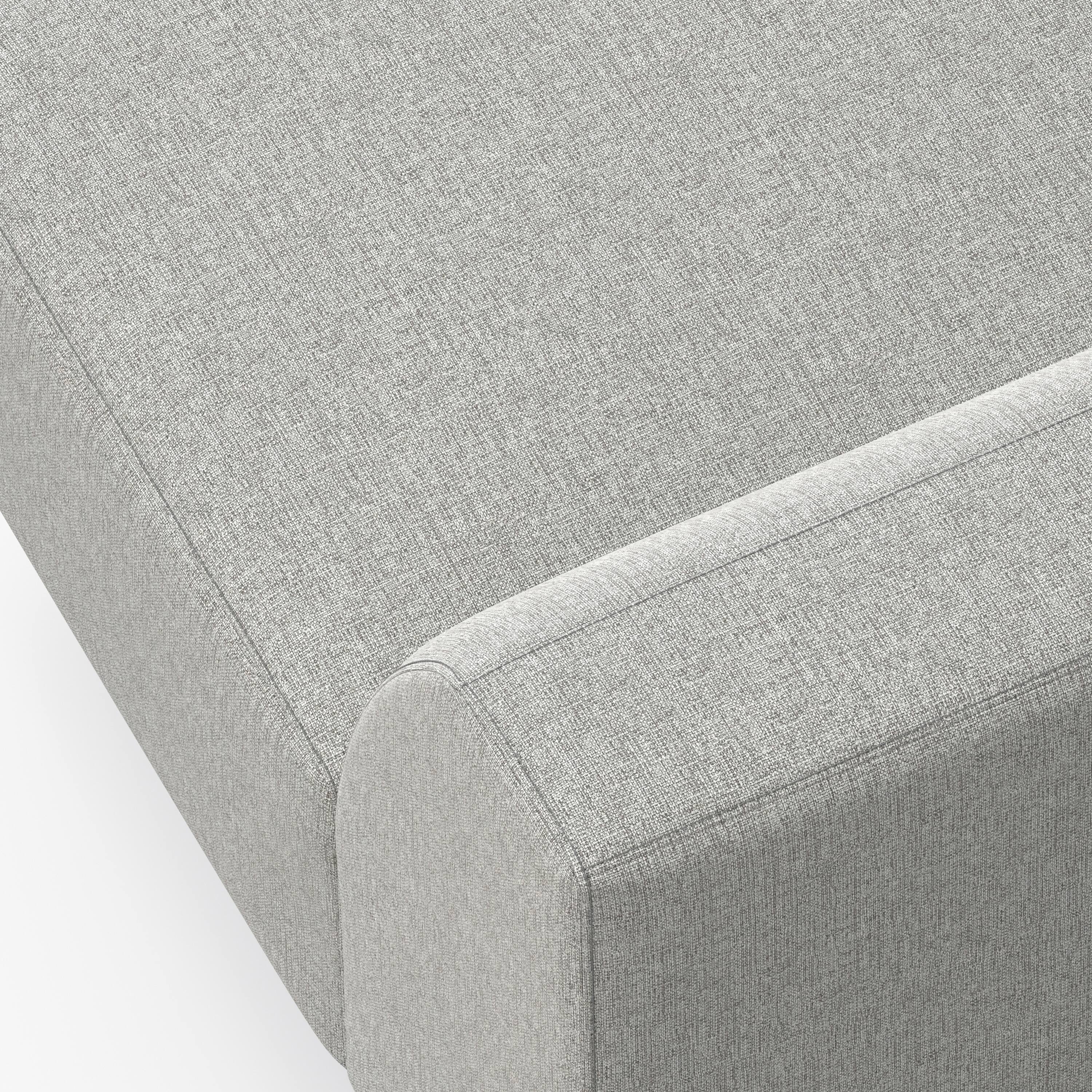 Alt View 5. Simpli Home - Rex Left-Arm Sofa Module in Tightly Woven Performance Fabric - Pale Grey.