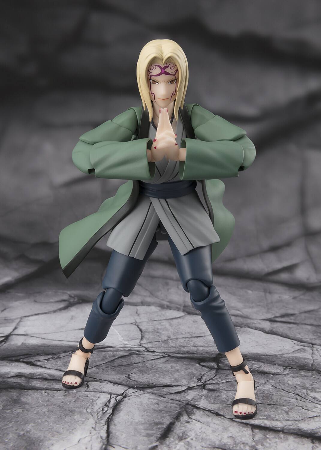 Alt View 2. Bandai - Tamashii Nations - Naruto - S.H.Figuarts - Tsunade The Legendary Medical Ninja Action Figure   - Collectibles - Multicolor.