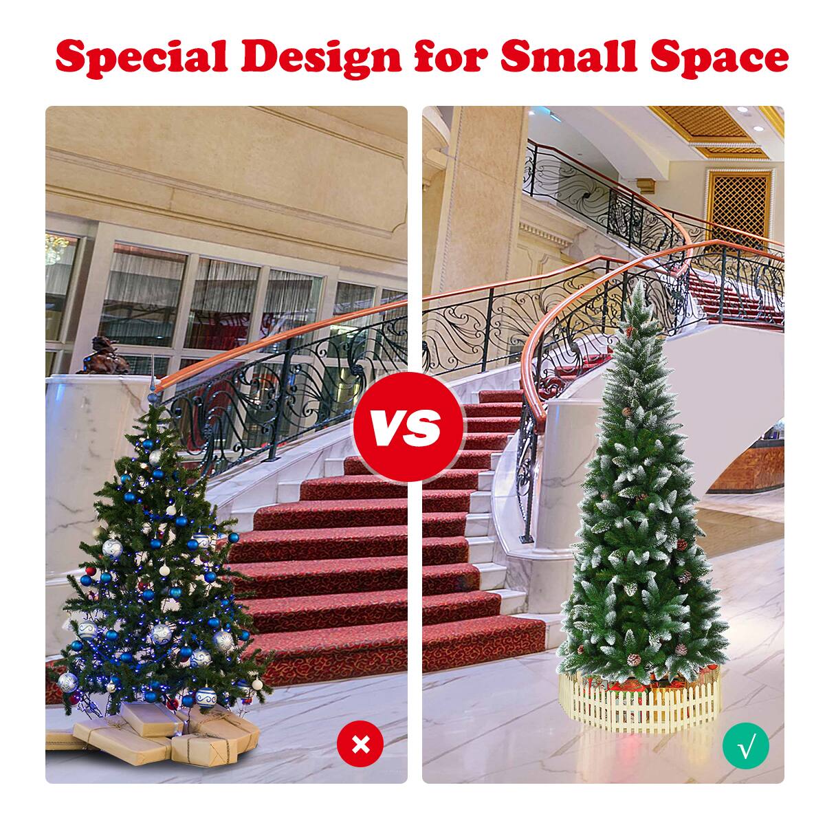 Special Design for Small Space vs. Large Tree