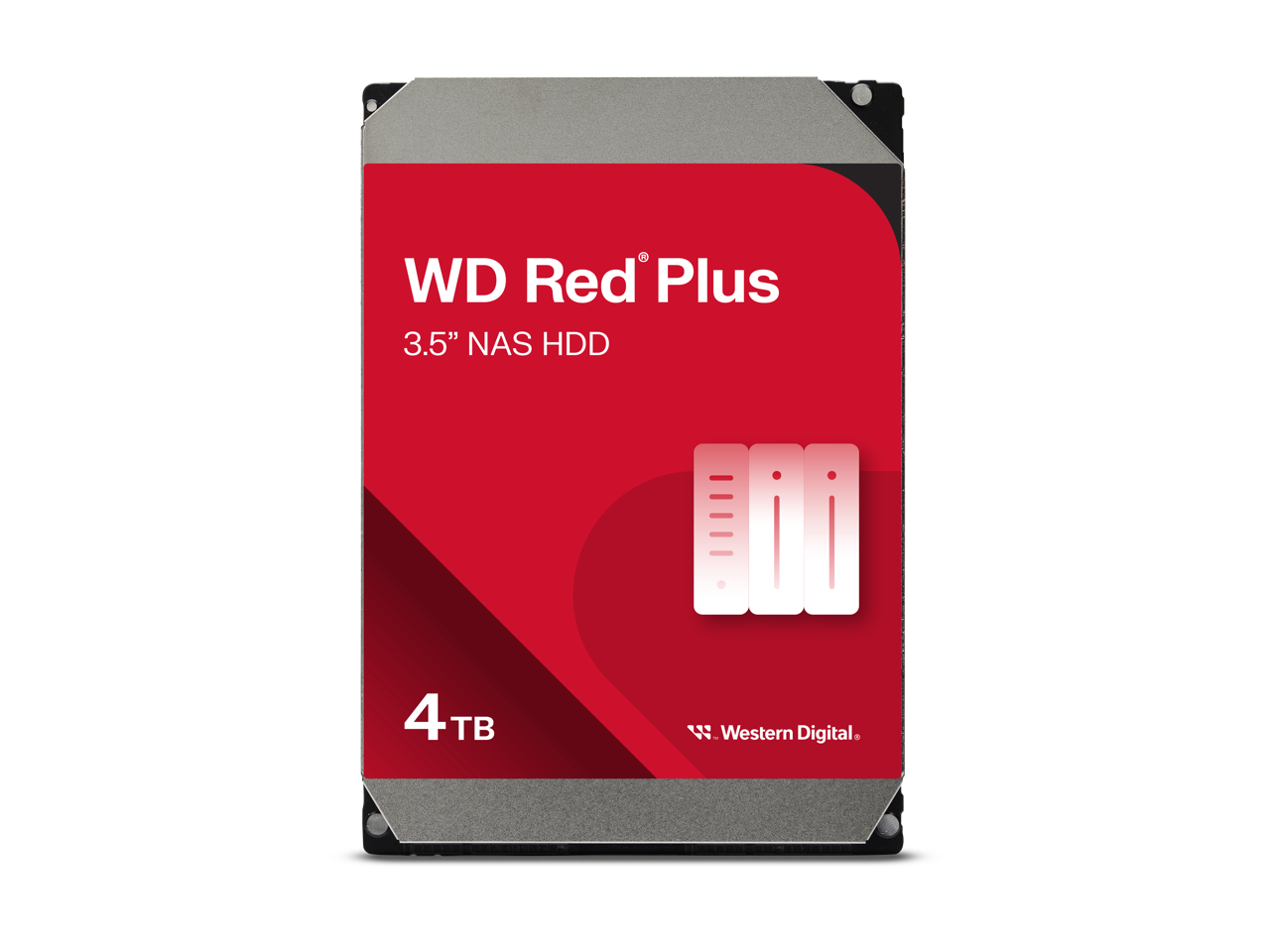 WD Red Plus 3.5" NAS HDD 4TB. Western Digital.