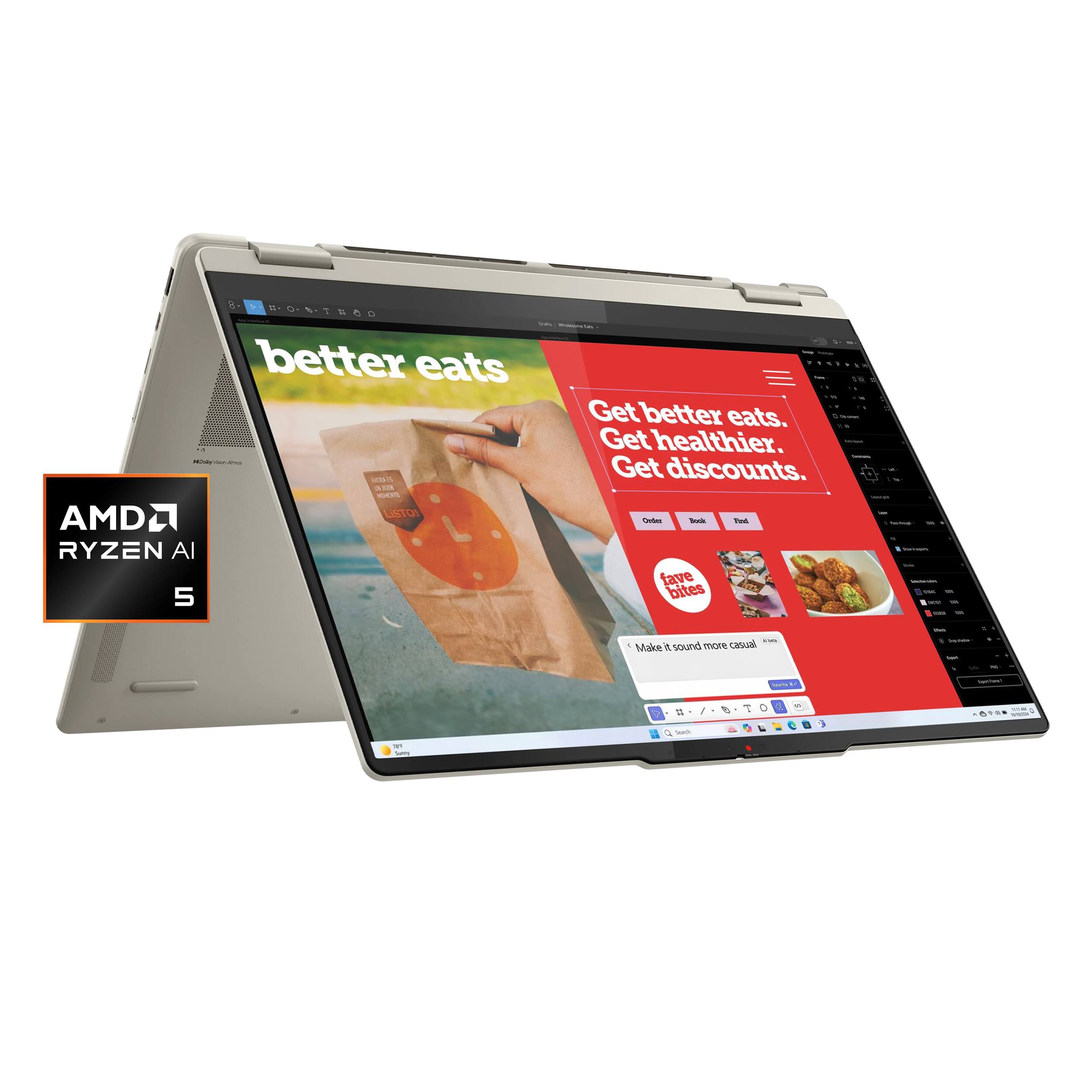 - BOSTEGD better eats SL
- AMD RYZEN AI 5
- Get better eats. Get healthier. Get discounts.
- 1 Tus fave bites! Make it sound more casual = / P