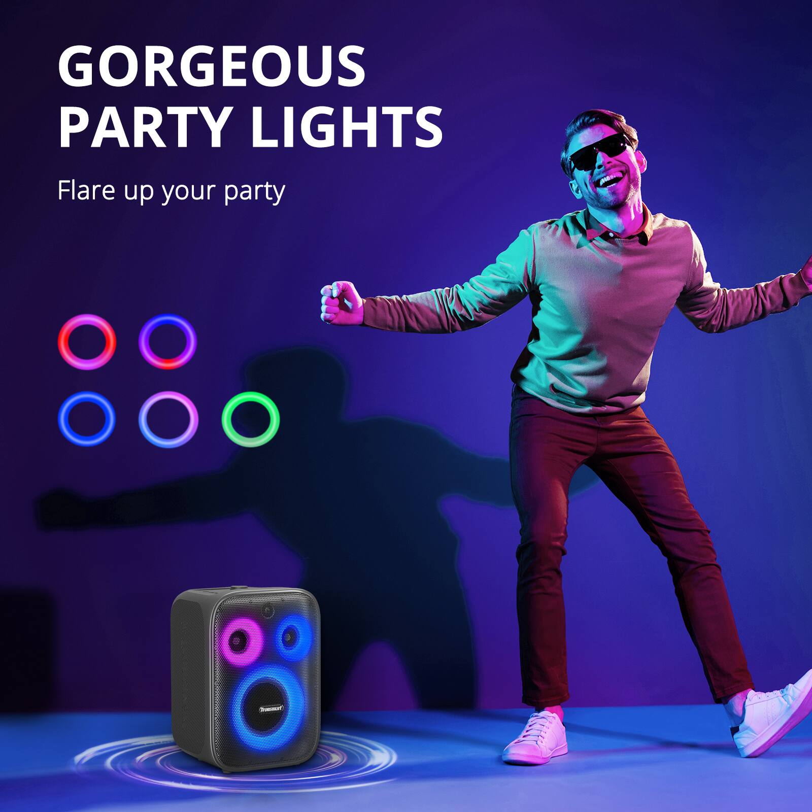 Gorgeous Party Lights: Flare up your party with these colorful lights.