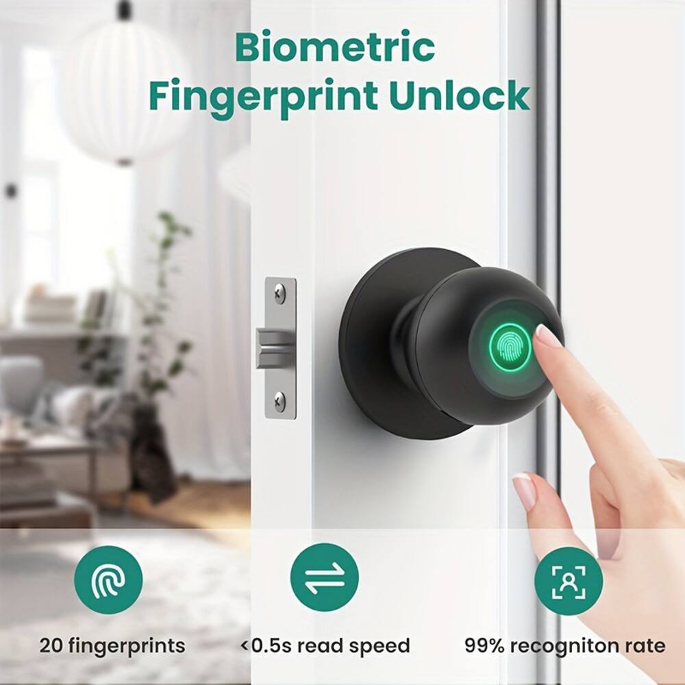 Biometric Fingerprint Unlock

- 20 fingerprints
- <0.5s read speed
- 99% recognition rate