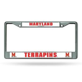 Rico Industries - Maryland Terrapins Chrome Metal License Plate Frame - Multi
