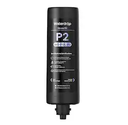 FDL-P2 Replacement Water Filter, Replacement for Waterdrop DLG-P Under Sink Water Filter - Black