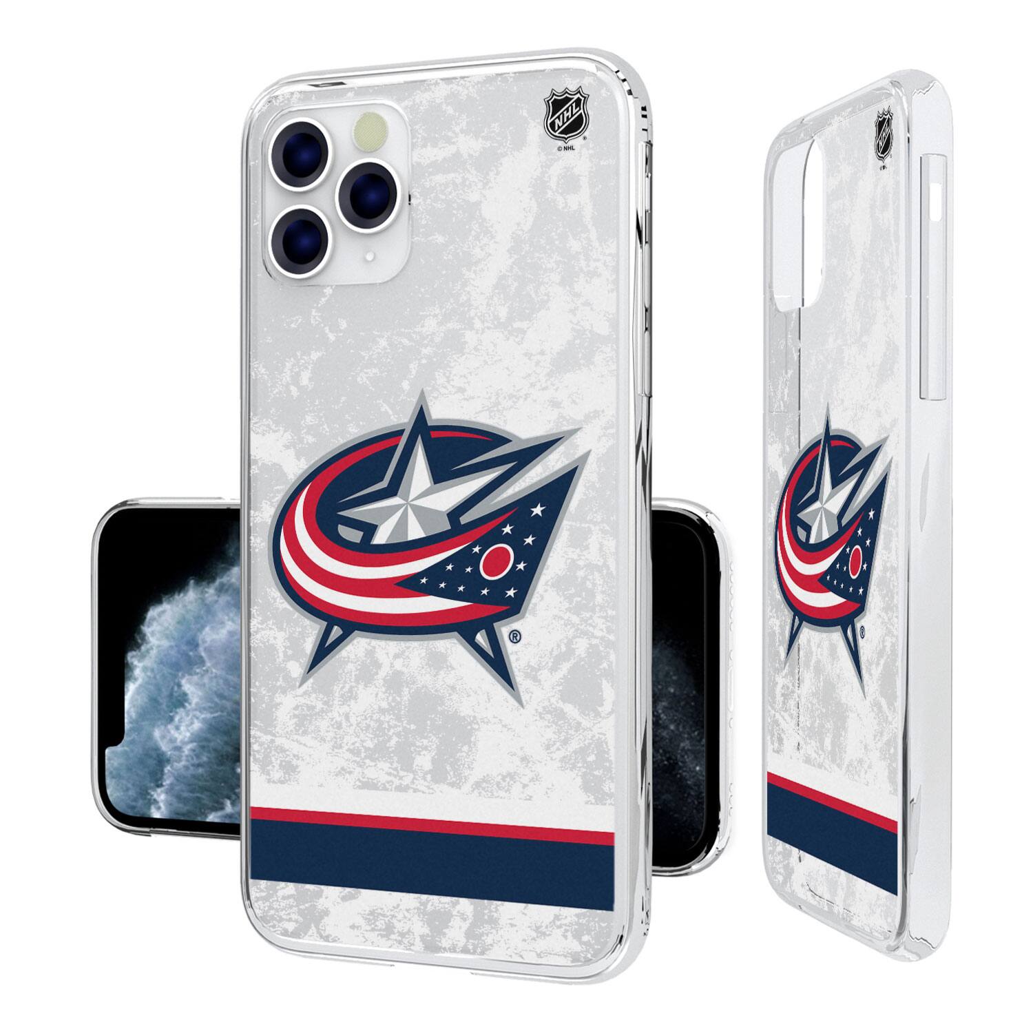 Keyscaper - NHL - Columbus Blue Jackets iPhone Stripe Clear Ice Case - 13 Pro - Multicolor price history on PriceWatchPro