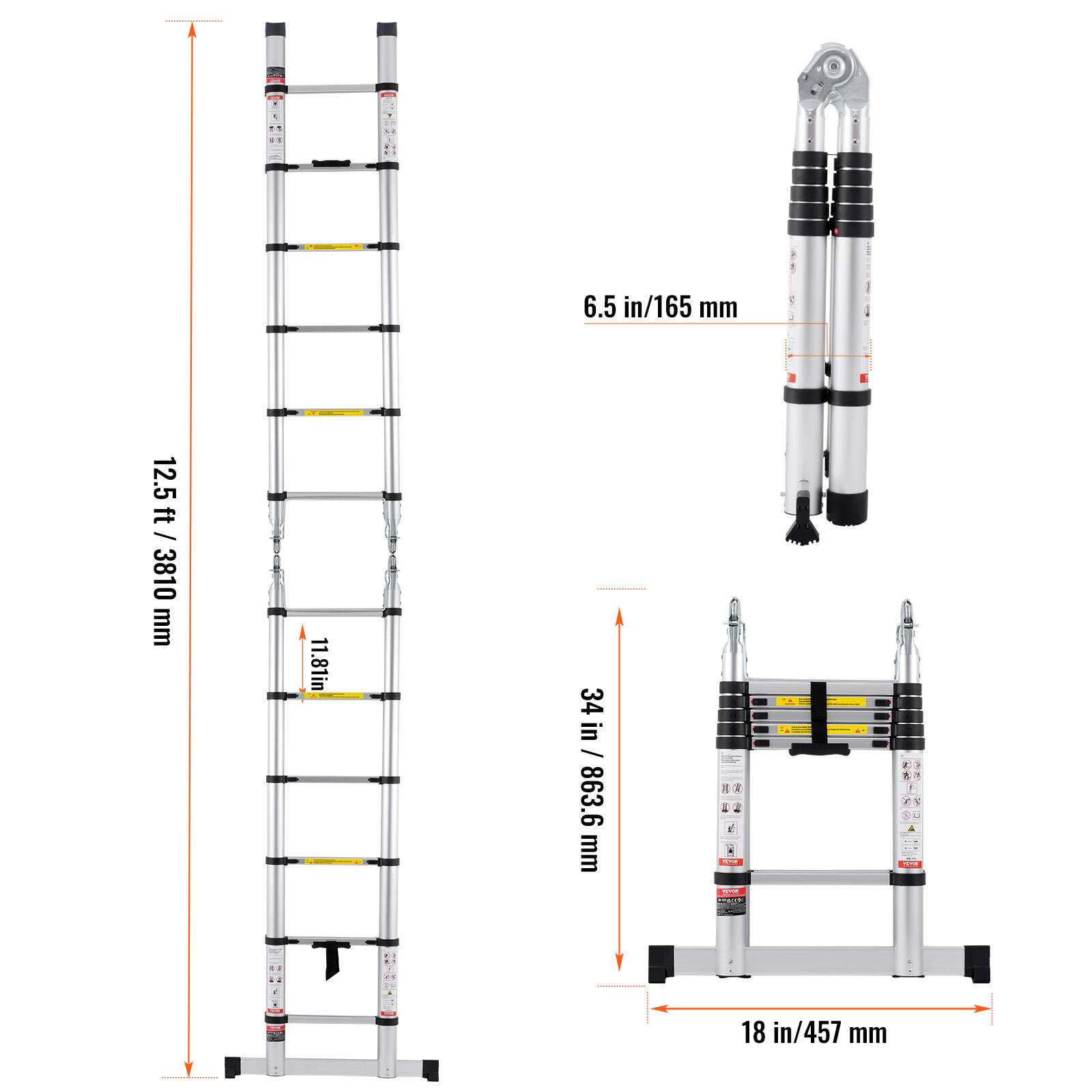 - 6.5 in / 165 mm
- 12.5 ft / 3810 mm
- 11.81 in
- 34 in / 863.6 mm
- 18 in / 457 mm