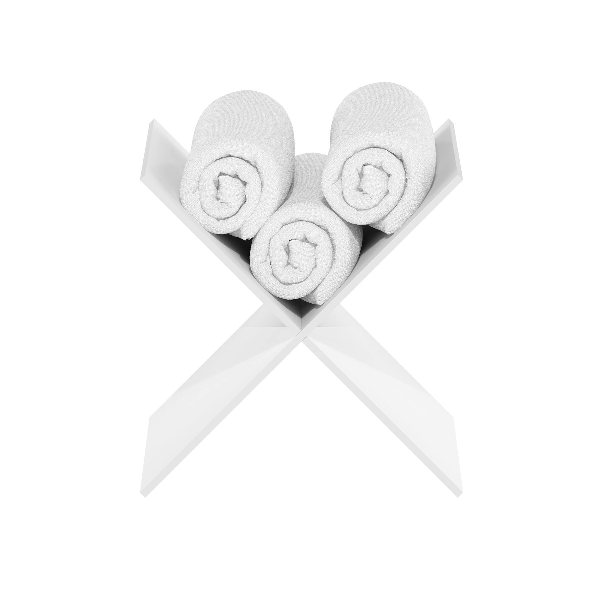 Alt View 4. Furinno - Cubicle X-Shelf Cube Organizer Insert - White.