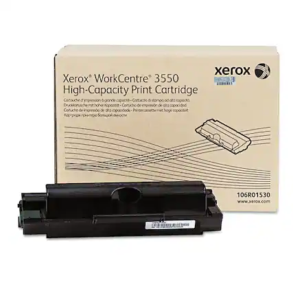 Xerox® WorkCentre® 3550
High-Capacity Print Cartridge
Cartouche d'impression à grande capacité
Cartuccia d'impresa ad alta capacità
Druckkarte mit hoher Kapazität
Cartucho de impresión de alta capacidad
Cartucho de impresión de alta capacidad
Printercassette met hoge capaciteit
106R01530
www.xerox.com