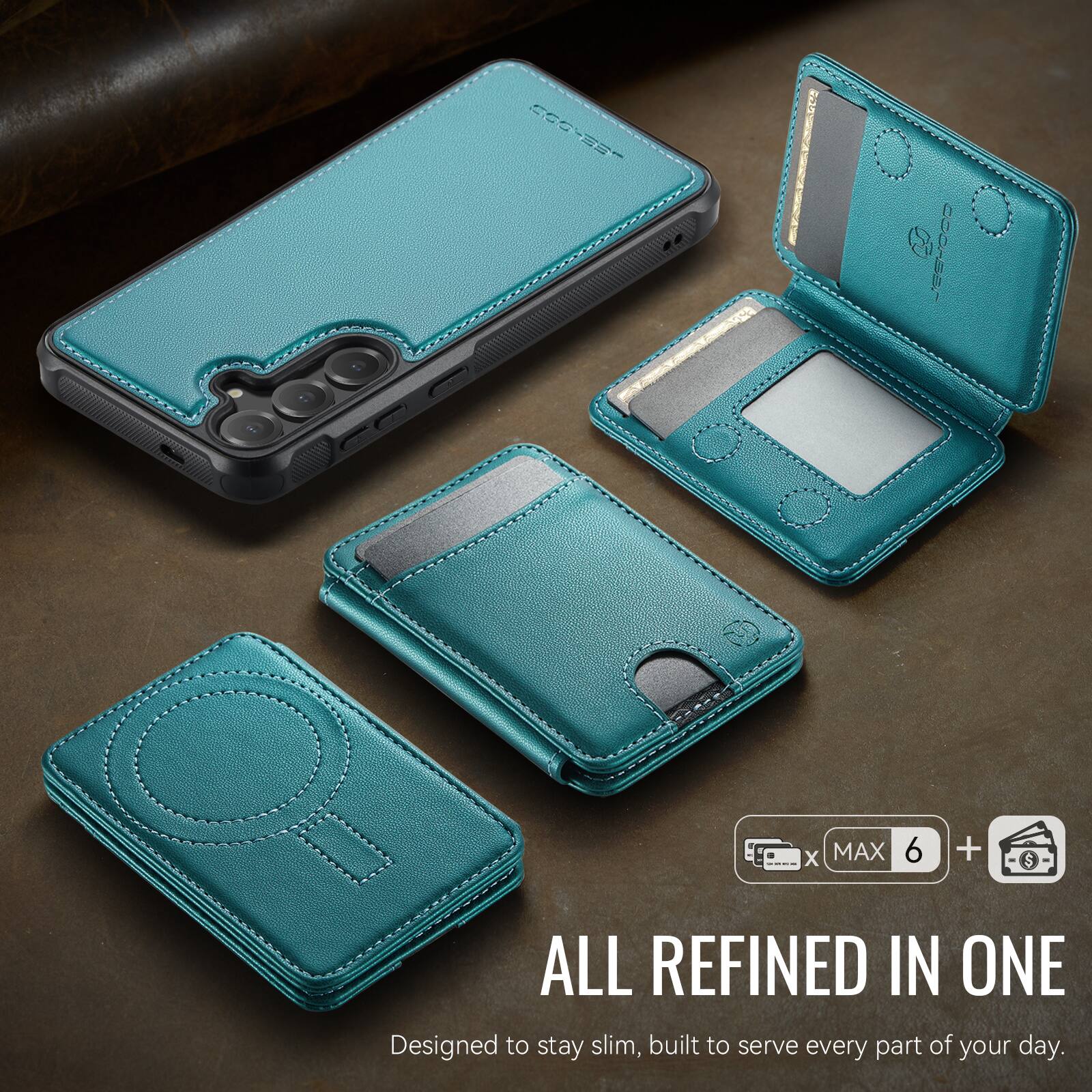 ECONES - n S 6U0gg 2 X MAX 6 + $ ALL REFINED IN ONE  
Designed to stay slim, built to serve every part of your day.