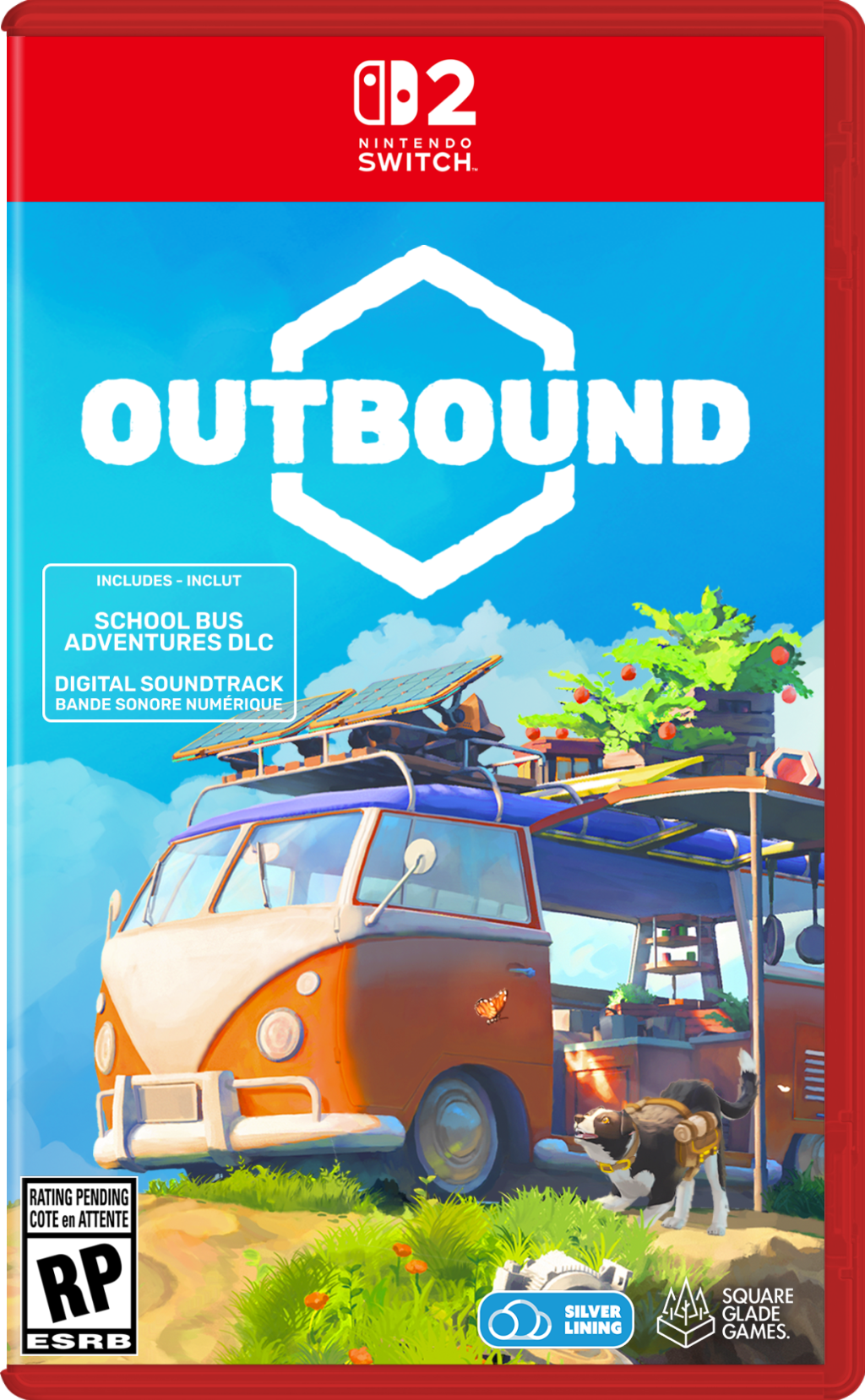 A 2 Nintendo Switch. Outbound includes - Inclut School Bus Adventures DLC Digital Soundtrack Bande Sonore Numérique Rating Pending Cote en Attente RP ESRB Silver Lining Na Square Glade Games.