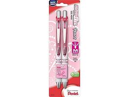 Pentel - EnerGel Pearl Deluxe RTX Retractable Gel Pens, Medium Point, 2 Pack - Pink Ink