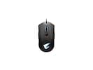 Front. GIGABYTE - AORUS M4 6400 DPI Optical, Ambidextrous, RGB Fusion 2.0 Wired Mouse (Matte Black) - Matte Black.