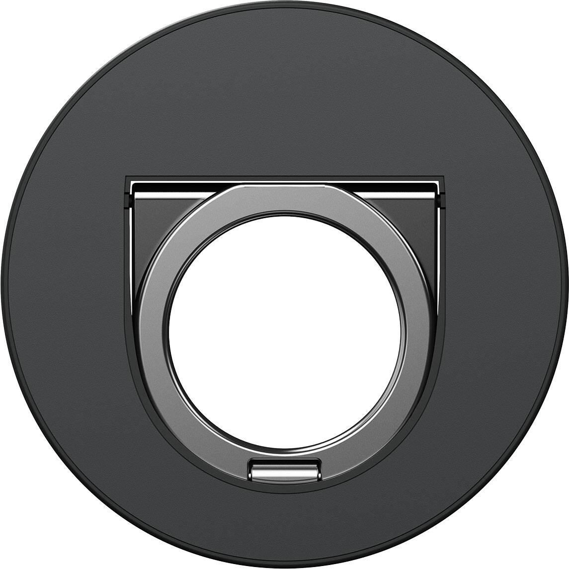 Back. Pitaka - PITAKA MagSafe Phone Grip, 360 Degree Rotation Magnetic Phone Ring, Black - Black/Grey.