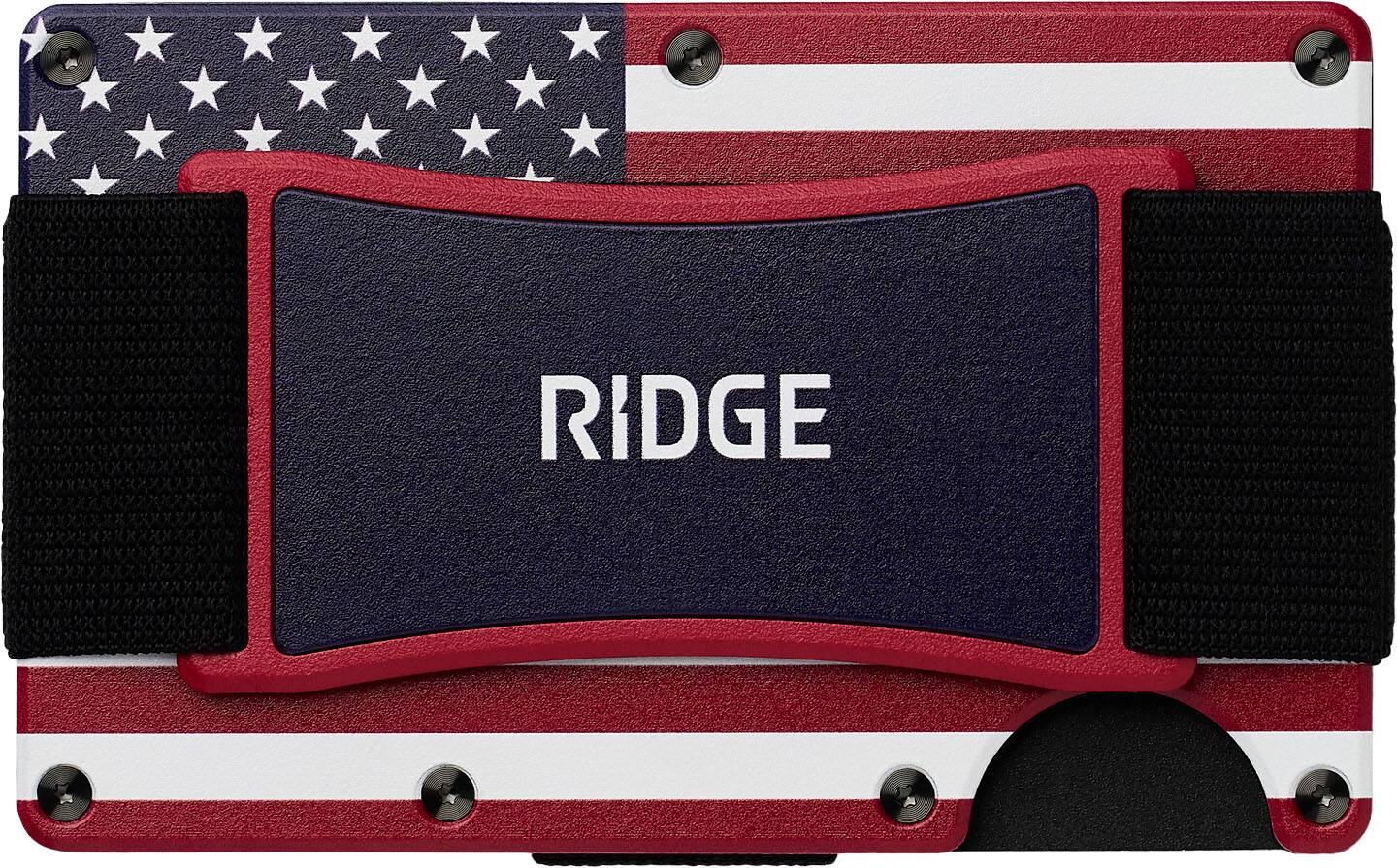 Left. The Ridge Wallet - Wallet - Stars and Stripes - Multi.