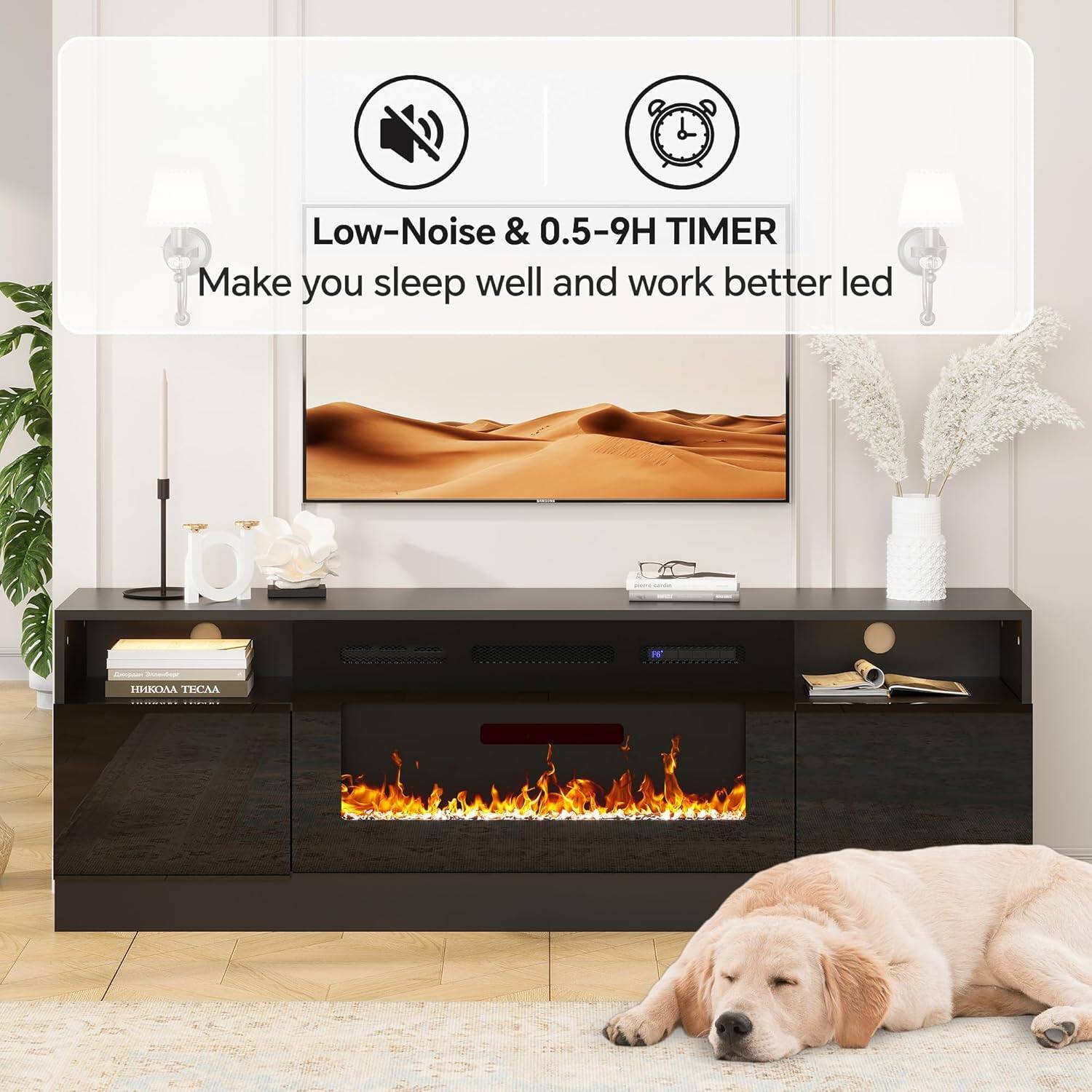 Low-Noise & 0.5-9H TIMER  
Make you sleep well and work better led