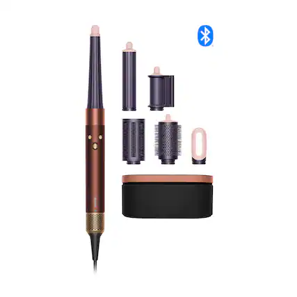 Front. Dyson - Limited Edition Airwrap i.d. Multi-Styler And Dryer for Straight + Wavy Hair - Plum / Copper.