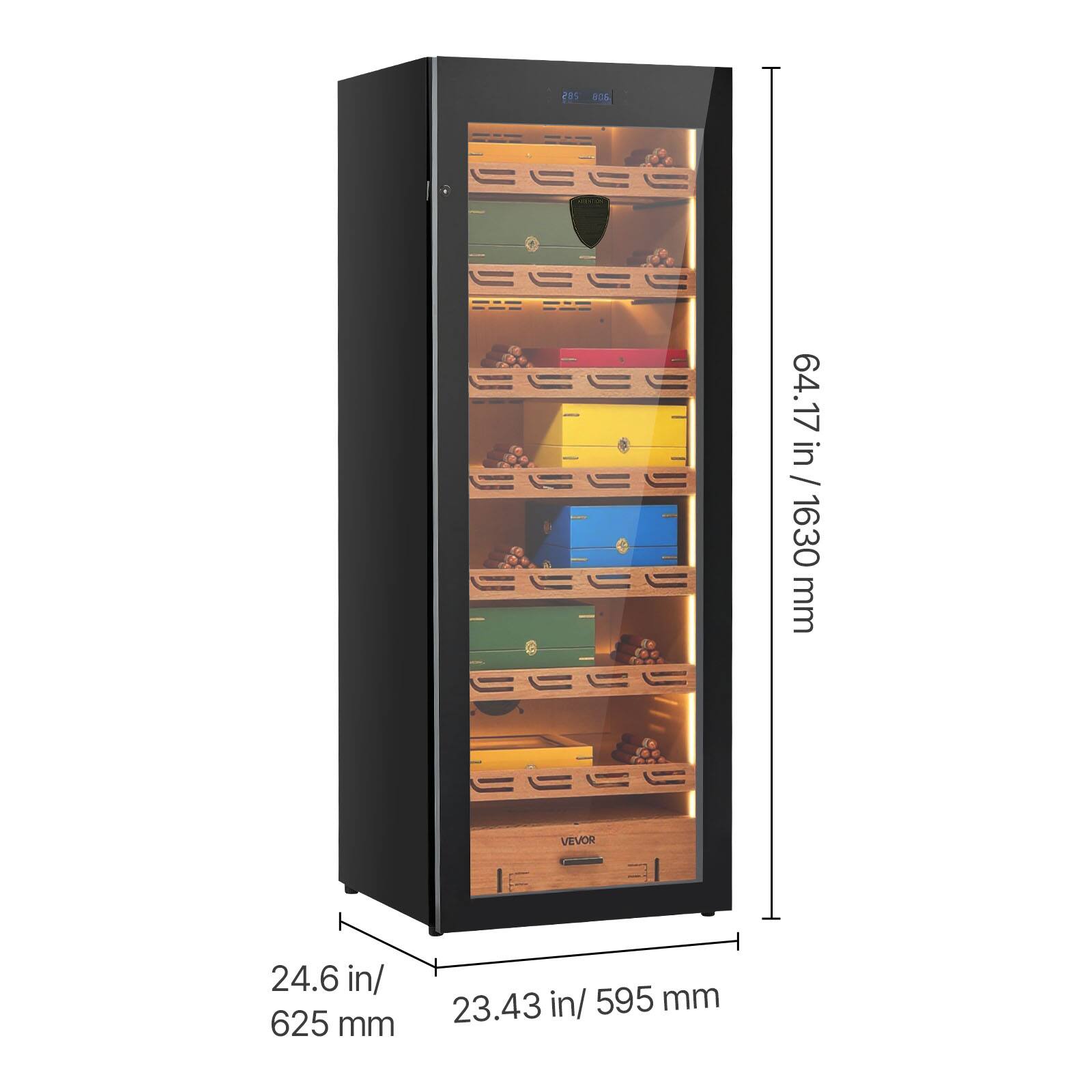 P8S  
64.17 in / 1630 mm  
24.6 in / 625 mm  
23.43 in / 595 mm