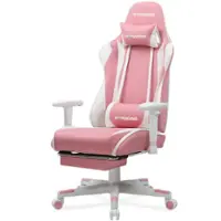 GTPlayer - GT002 Ergonomic Leather Ergonomic Gaming Chair - Pink - Front_Zoom