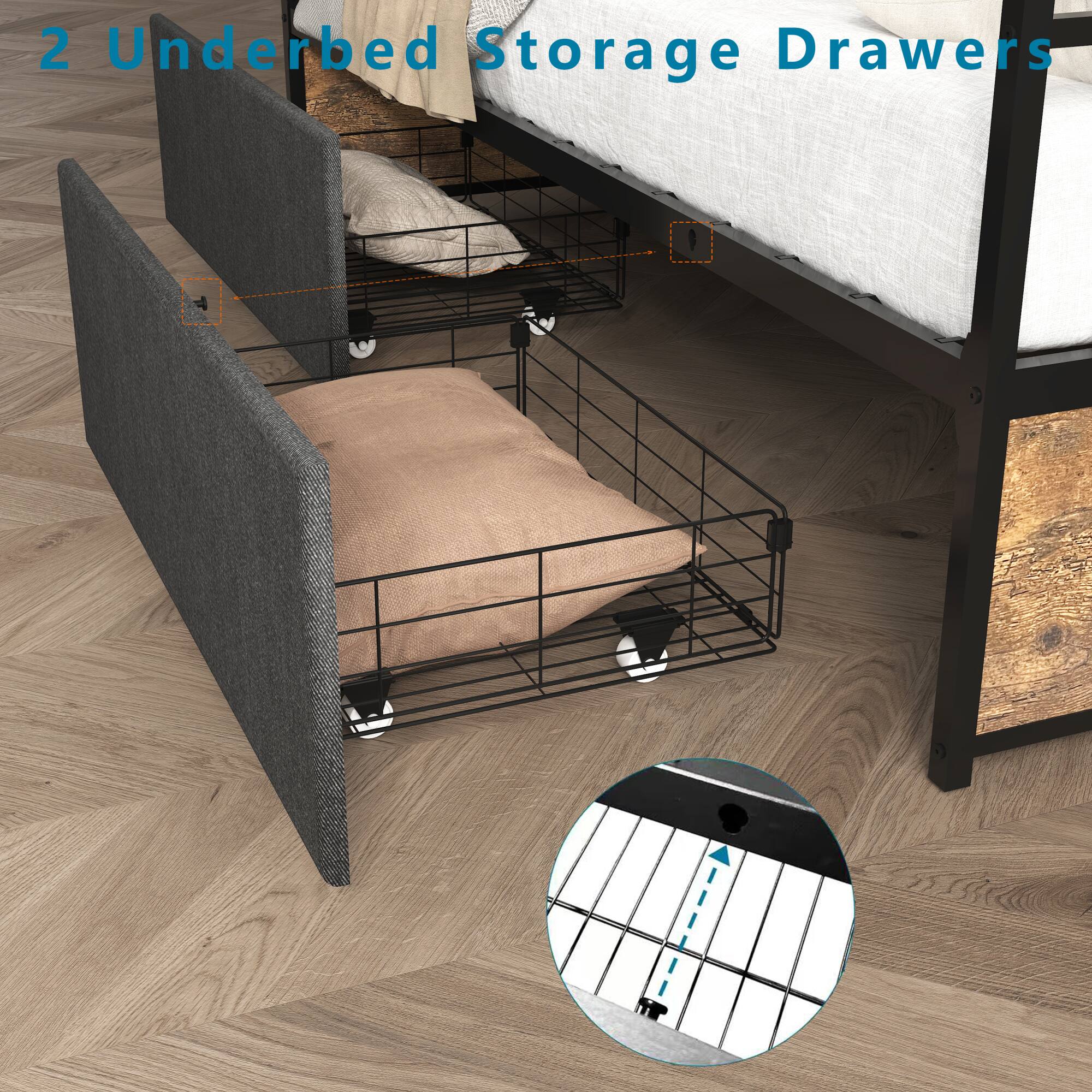 2 Underbed Storage Drawers