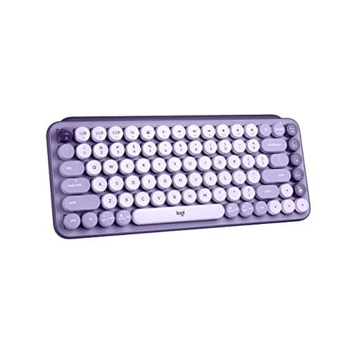 Logitech - POP MECHANICAL KEYBOARD WITH CUSTOM EMOJI KEYS, USB, BLUETOOTH - Cosmos