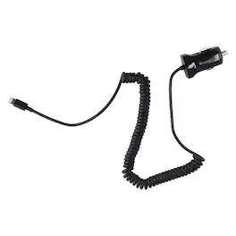 Just Wireless - 2.1 Amp High Speed Car Charger with 8-Pin Connector - Black
