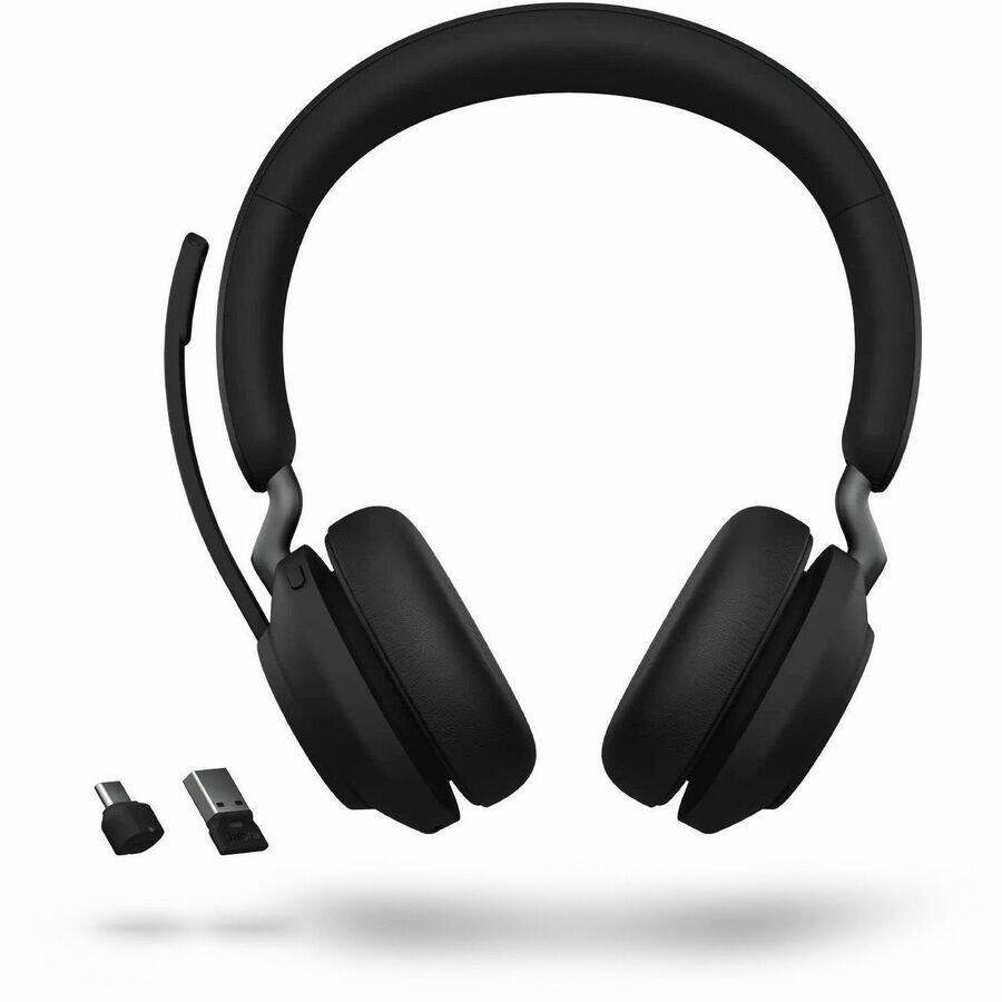 Jabra Evolve2 65 Headset Stereo Wireless Bluetooth 98.4 ft On ear