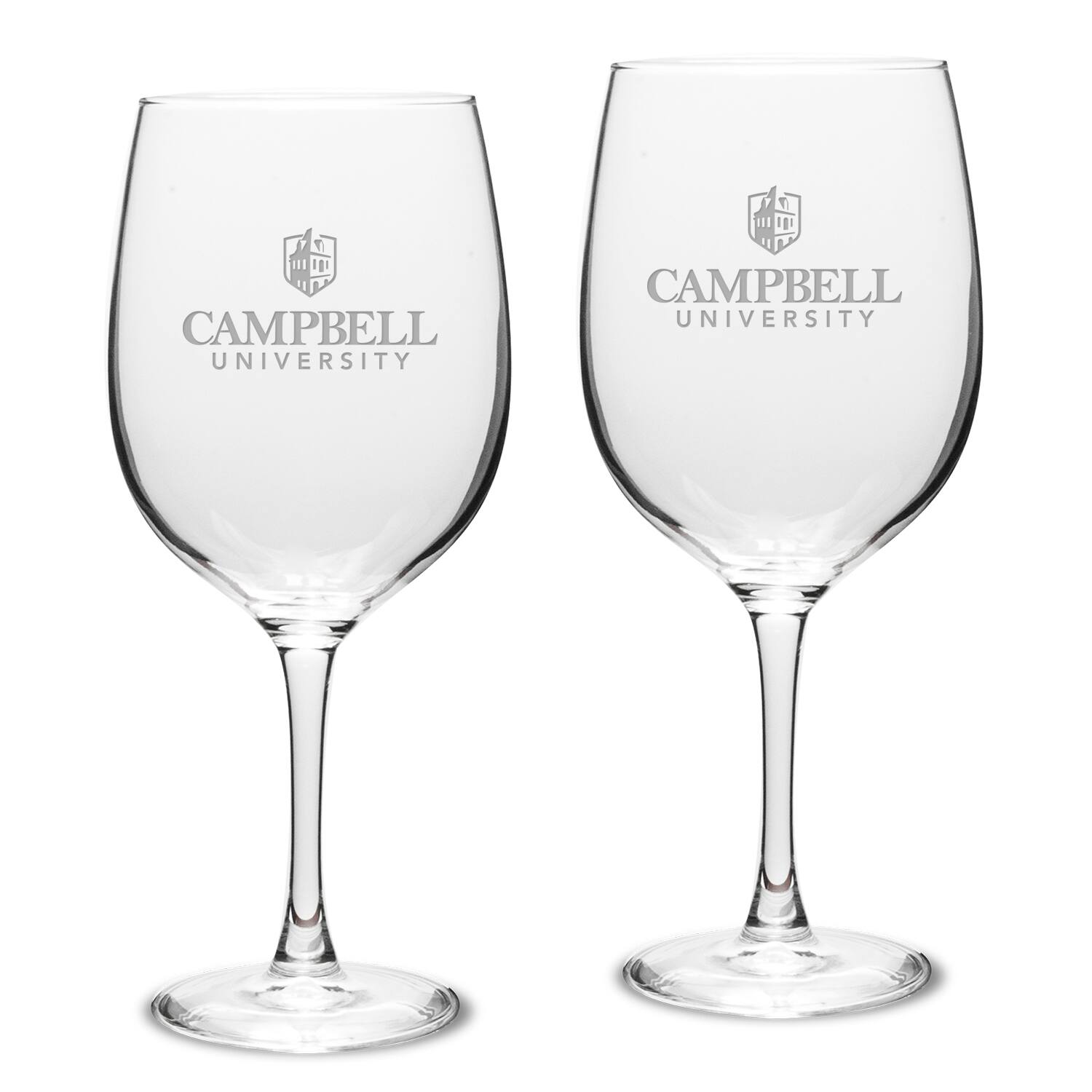 Jardine - Campbell Fighting Camels 19oz. 2-Piece Traditional Robusto Red Wine Table Glass Set - Multicolor