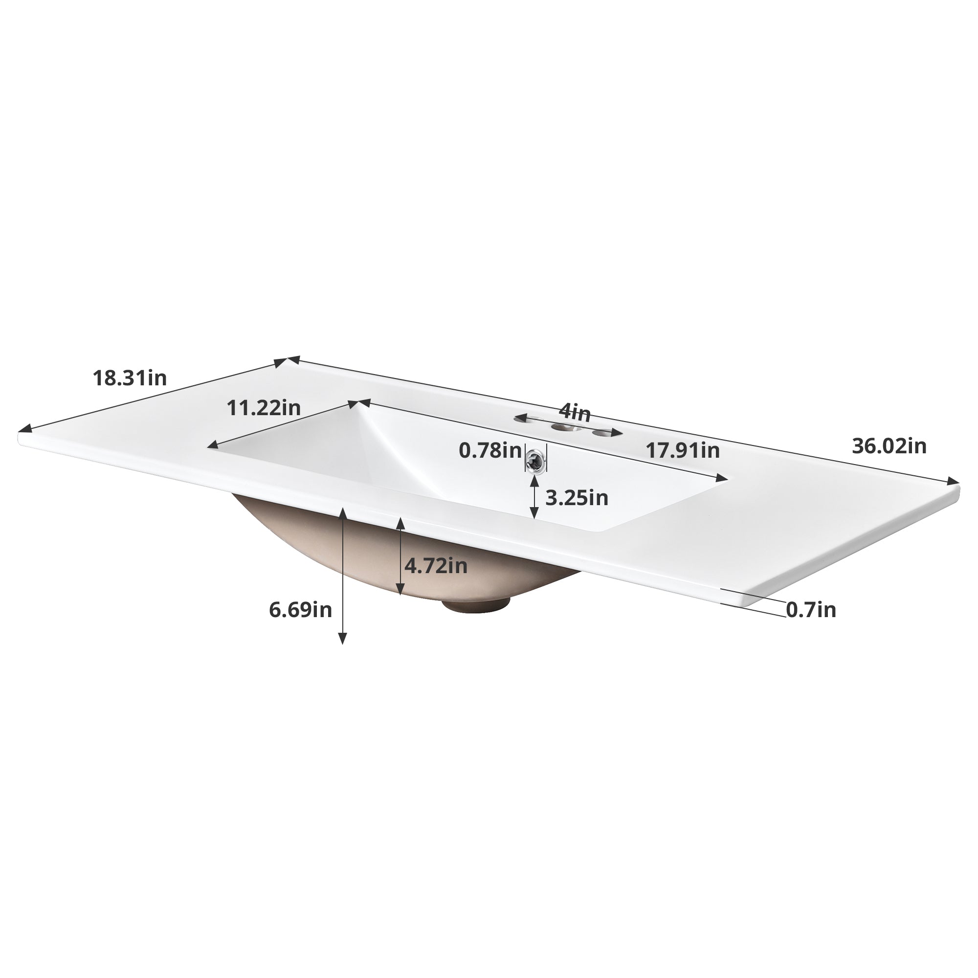 18.31in  
11.22in  
0.78in  
4in  
17.91in  
36.02in  
3.25in  
4.72in  
6.69in  
0.7in