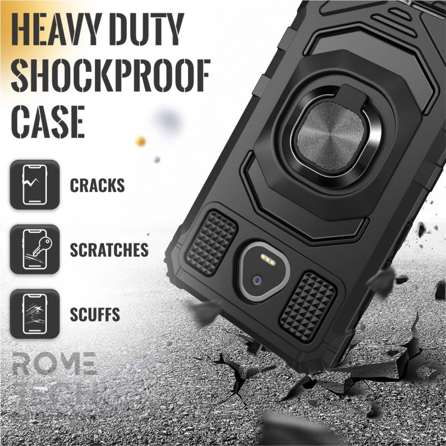 HEAVY DUTY SHOCKPROOF CASE

CRACKS
SCRATCHES
SCUFFS

ROME