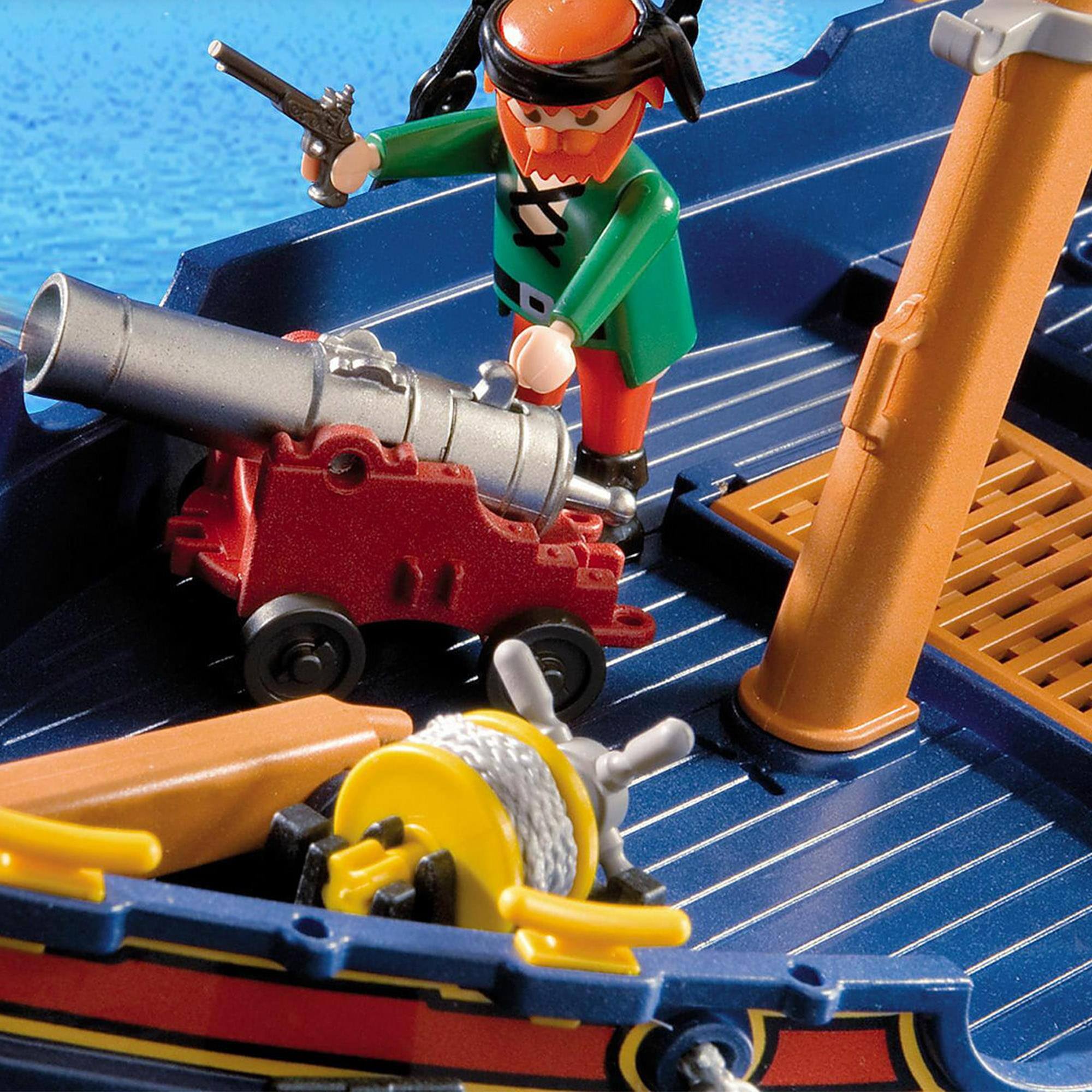 Alt View 5. Playmobil - Playmobil 5810 Pirate Ship 84 Piece Building Set - Multi.