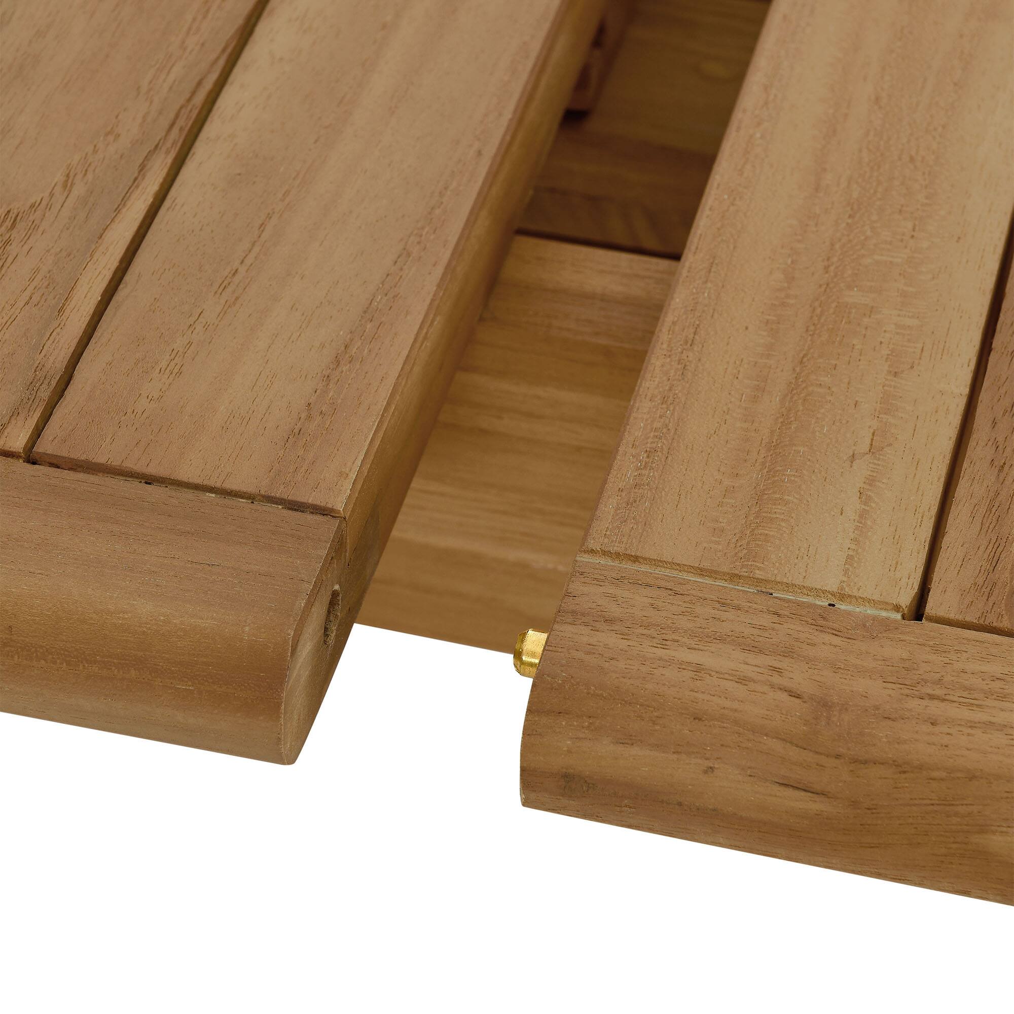 Alt View 7. Modway - Vienna Outdoor Patio Teak Wood Extendable Dining Table by Modway - Natural.