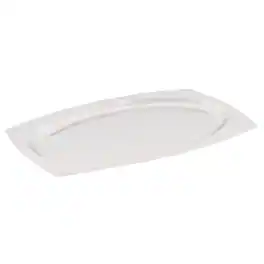 Jiallo - Elegance 22" Oval Hammered Stainless Steel Tray - Silver, Multi Color