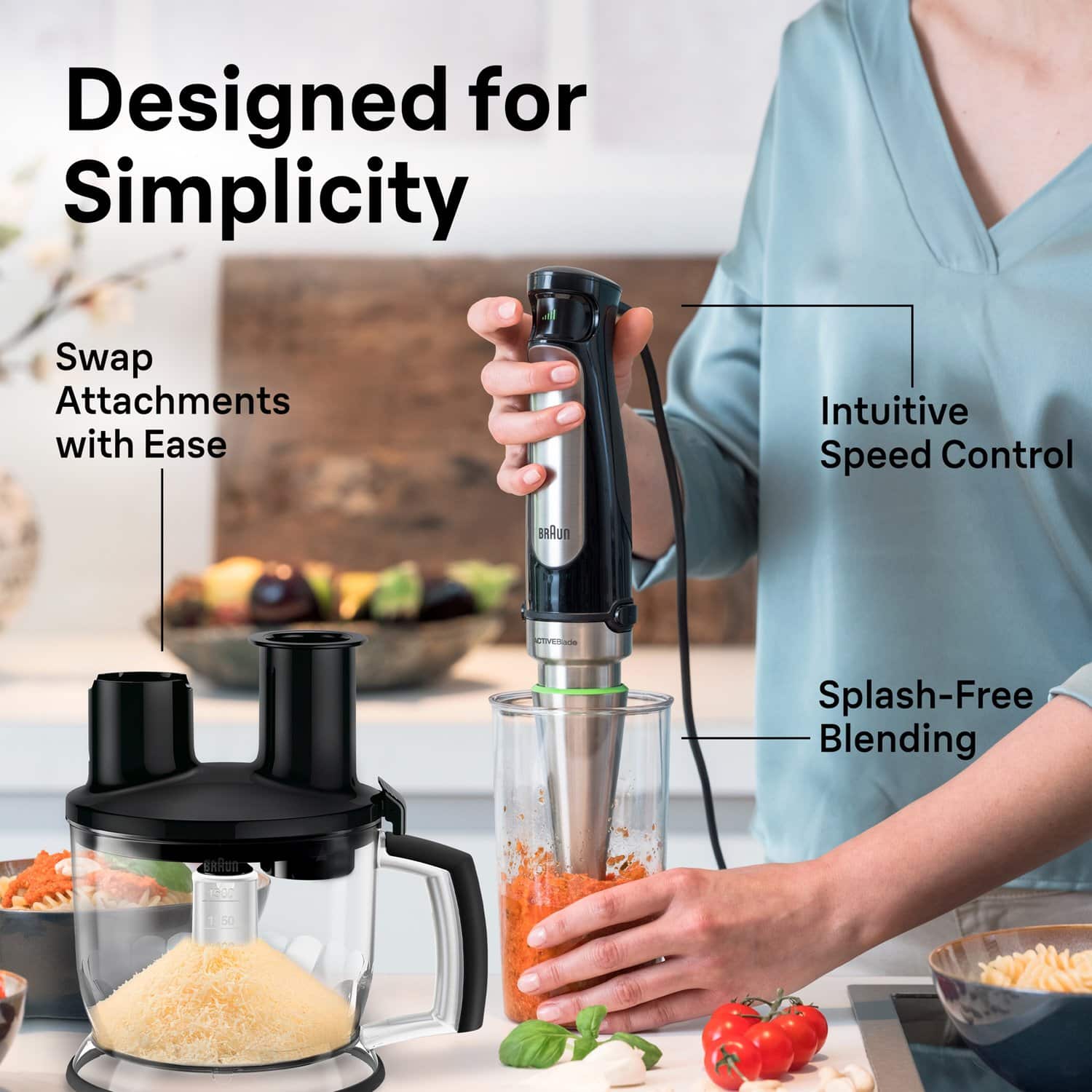 Braun MultiQuick Smart Speed Hand Blender with 500 Watts of Power