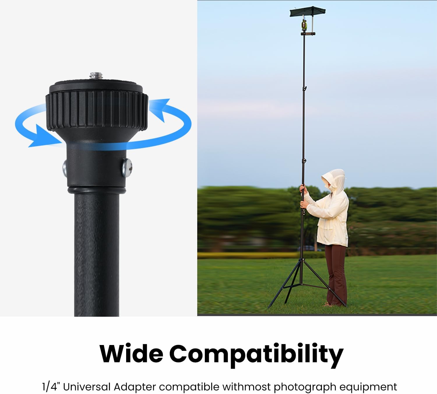 Wide Compatibility

1/4" Universal Adapter compatible with most photograph equipment