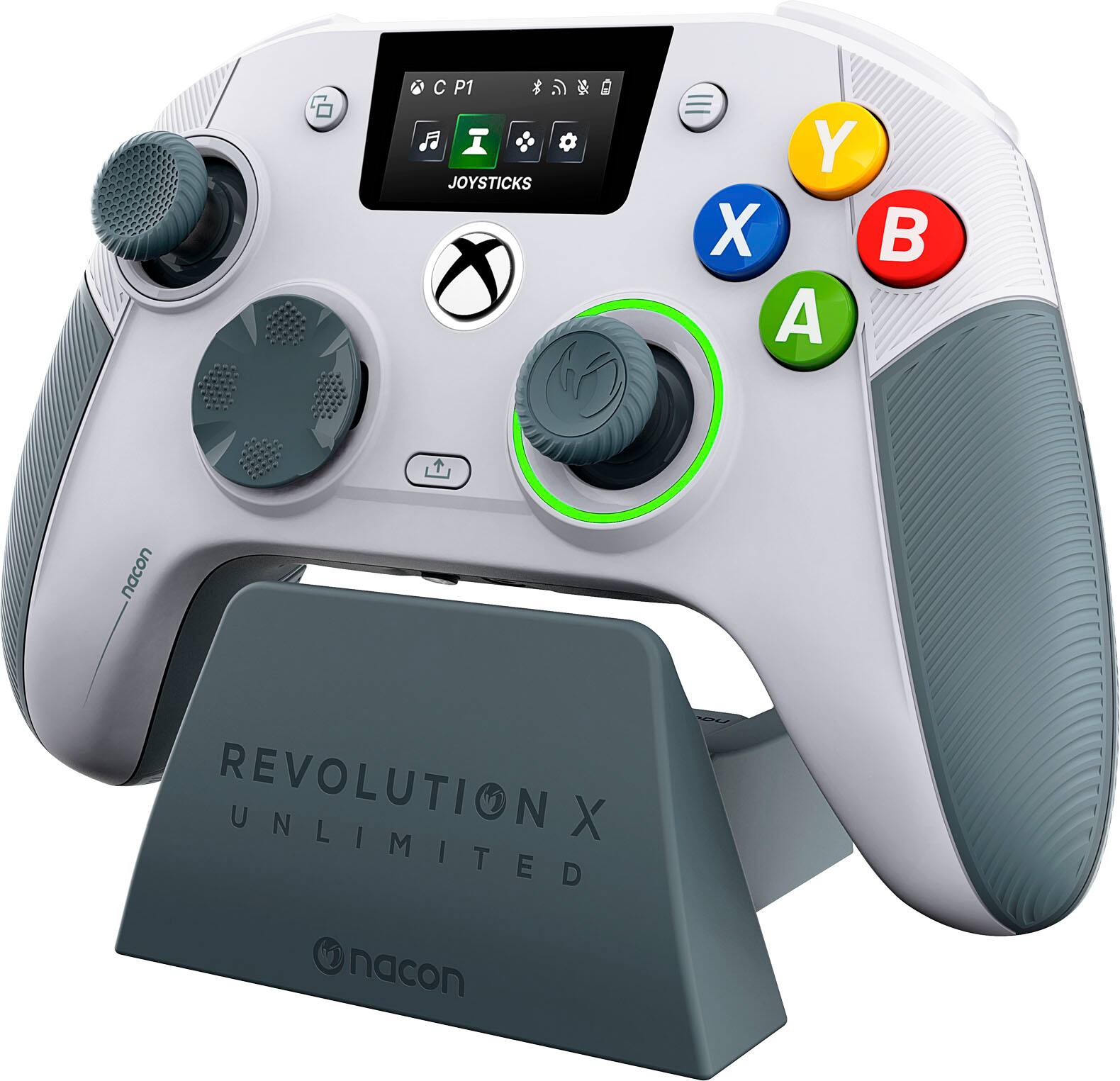 C P1 F JOYSTICKS Y X  
A nacon REVOLUTION X UNLIMITED nacon