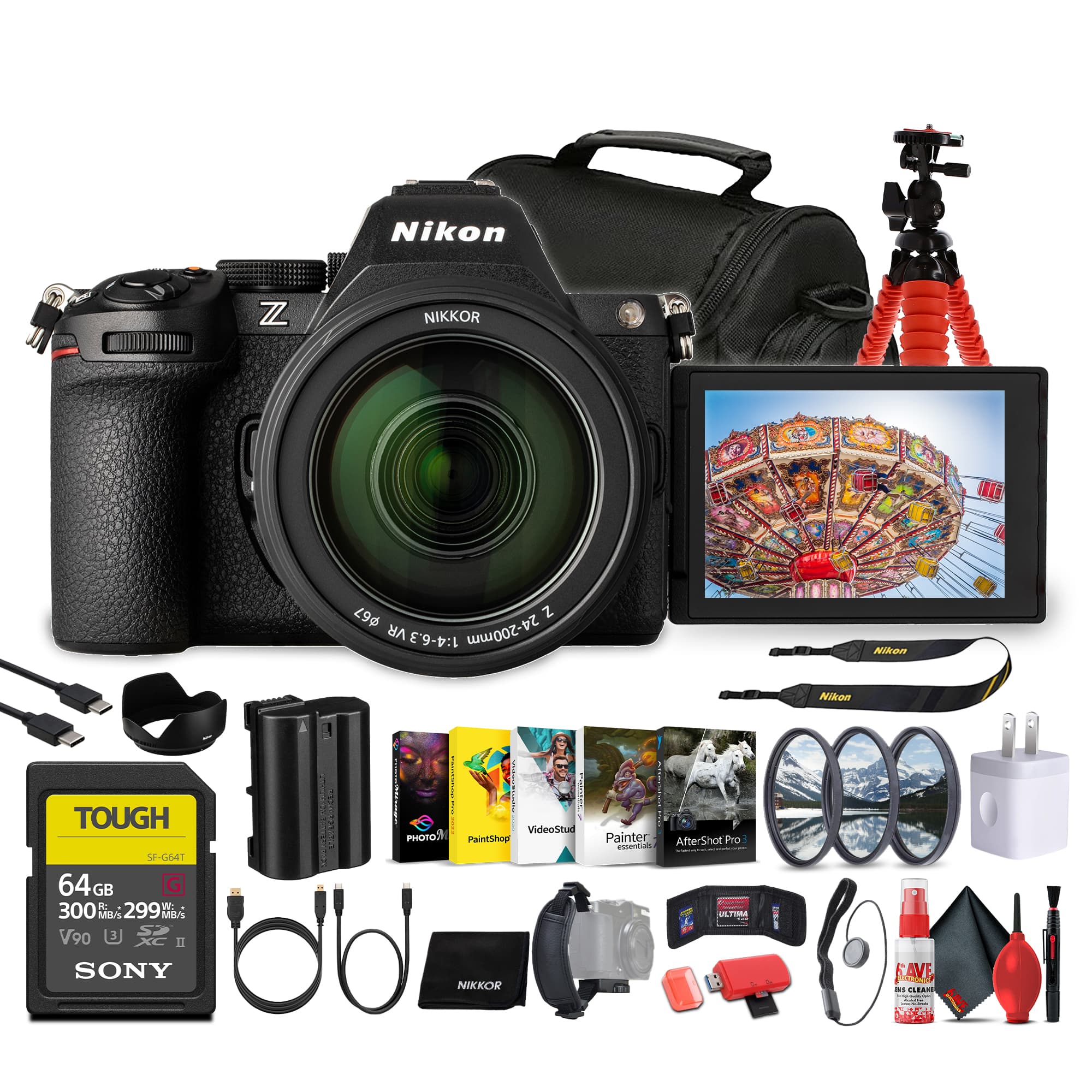 Nikon - Z5 II Mirrorless Camera w 24-200mm f/4-6.3 VR Lens | Full-Frame 24.5MPs + More (International Version)