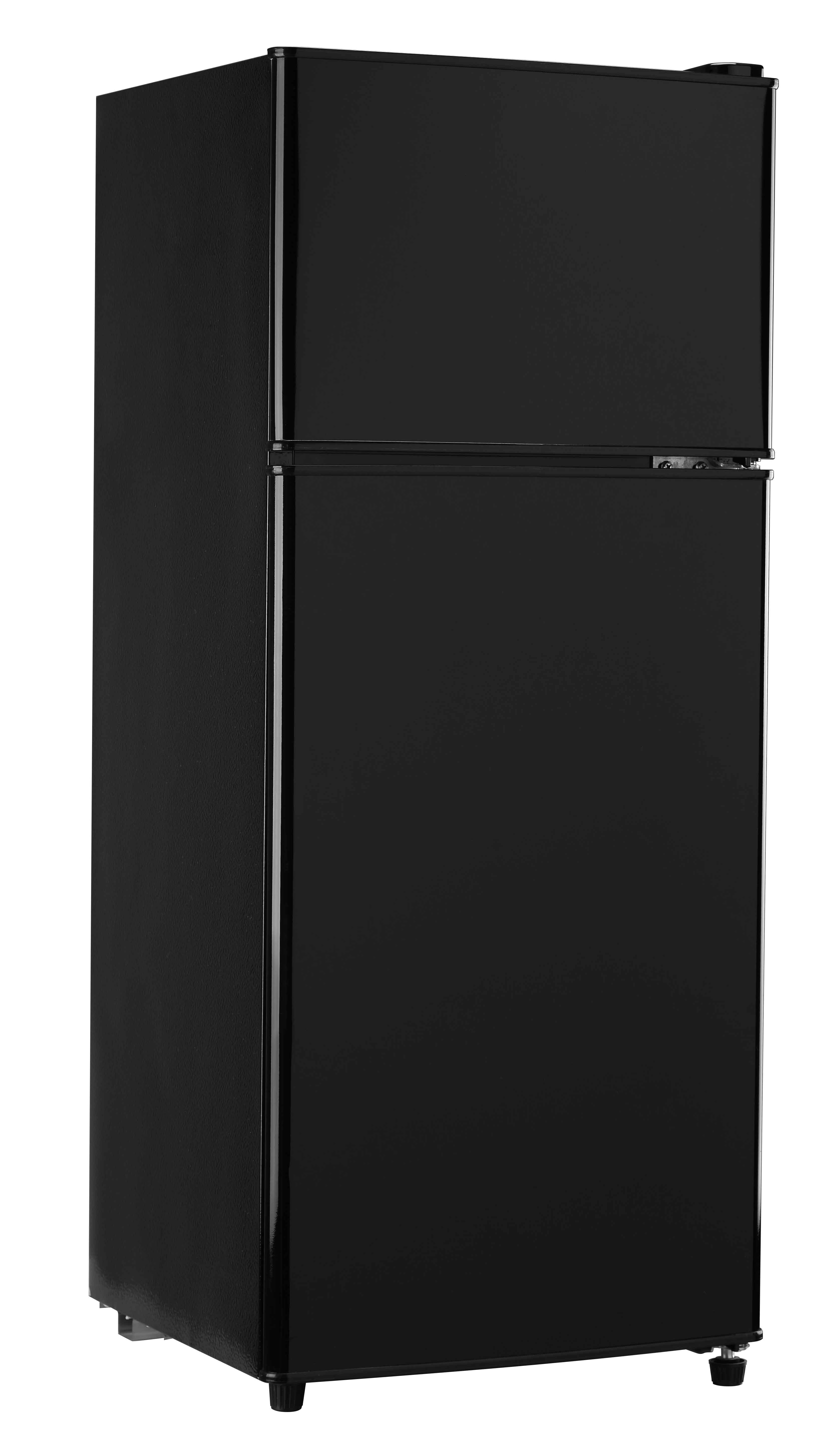 Alt View 5. Loheer - 3.2 Cu. Ft. 2-Door Compact Mini Fridge with Separate Freezer & LED Light - BLACK.