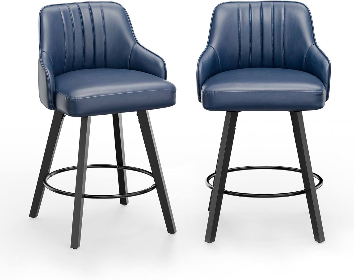 Dark Blue Pu-Set of 2