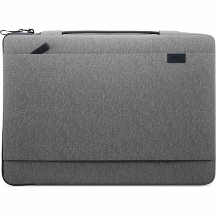 Front. Dell - Dell EcoLoop Urban Carrying Case (Sleeve) for 11" to 14" Notebook - Heather Gray - Water Resistant, Bump Resistant - Charcoal Gray.