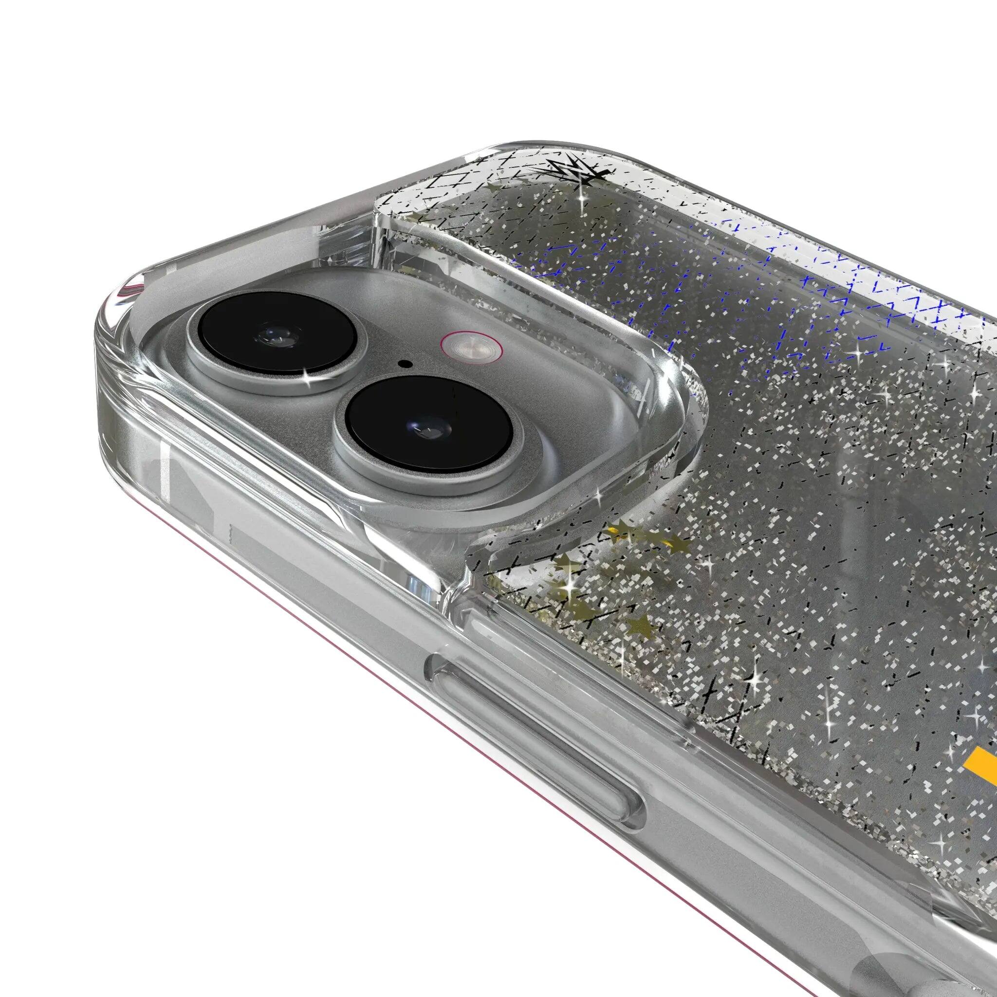 Left. Keyscaper - WWE Steel Glitter Phone Case - Apple iPhone 15 Pro Max - Logan Paul.