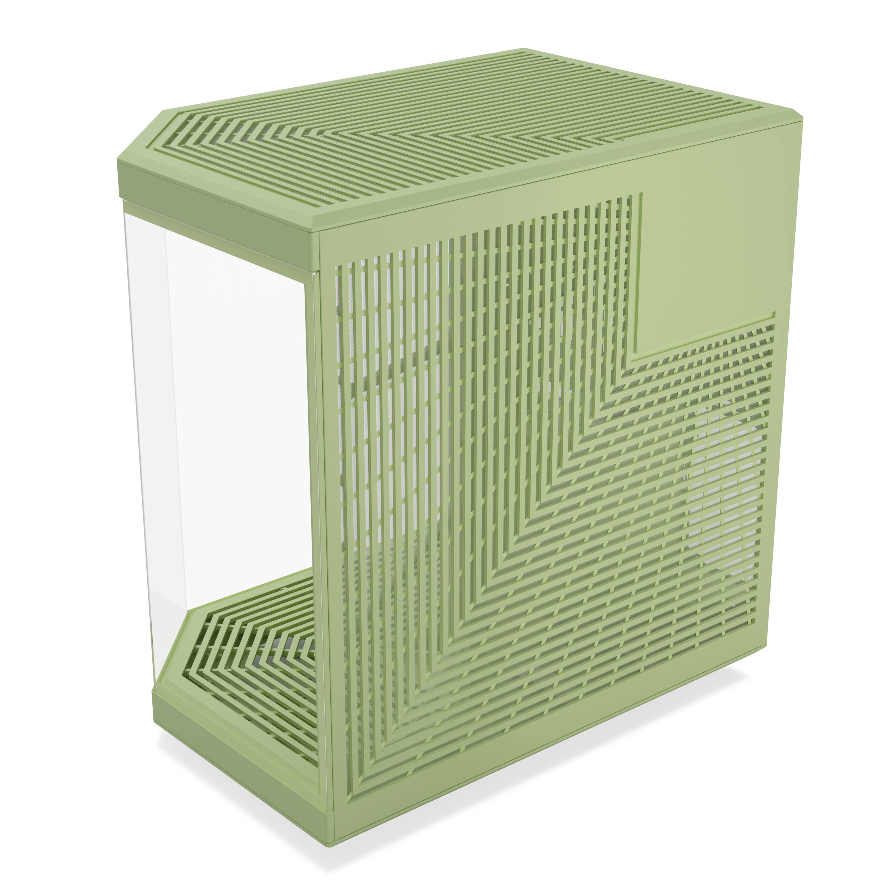 Alt View 2. HYTE - HYTE - Y70 Mid-Tower ATX Gaming PC Desktop Case with Riser Cable - Green.