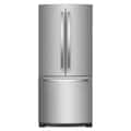 Whirlpool - 30 in. Wide 20 cu. ft. French Door Refrigerator - Stainless Steel