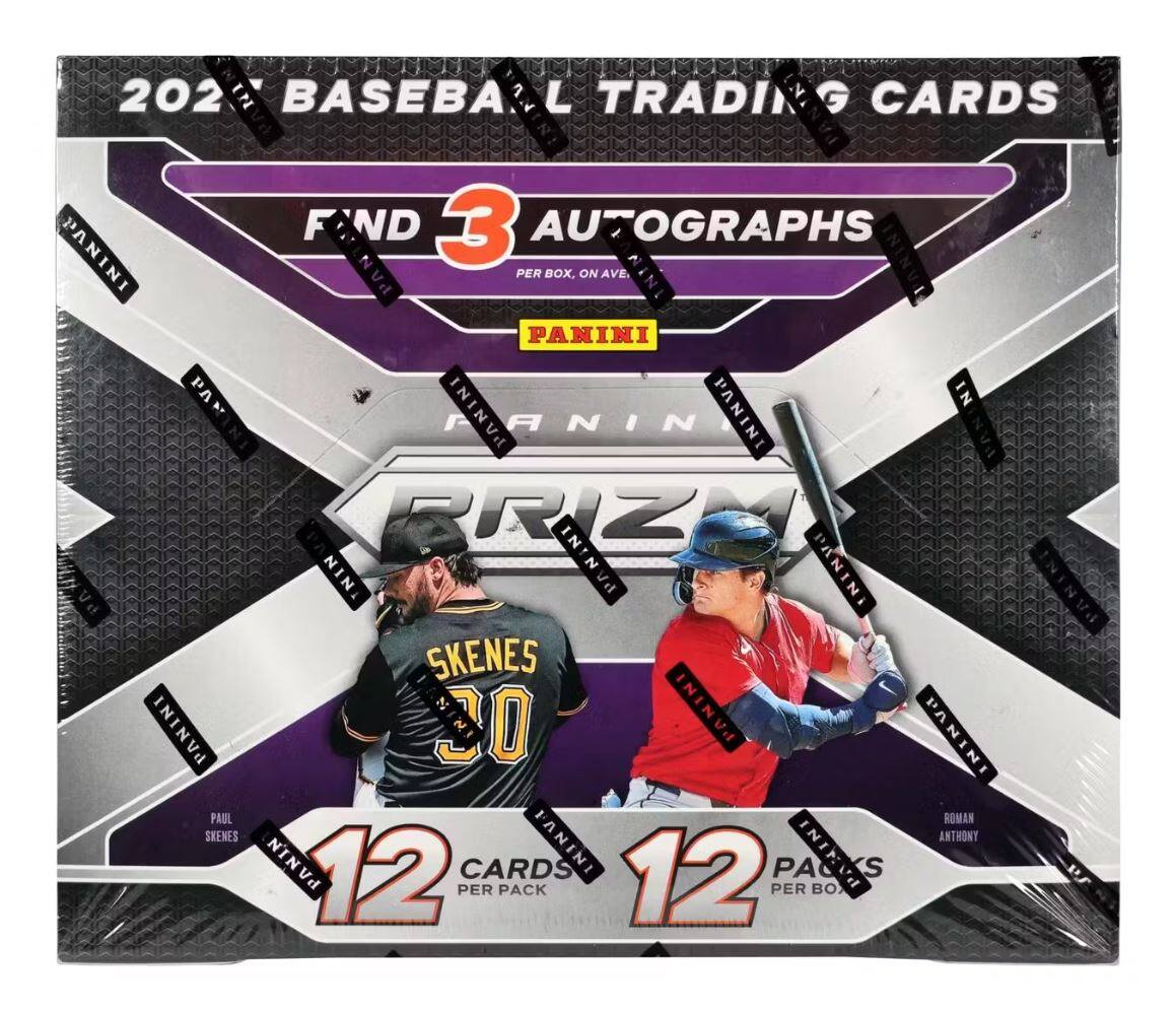 202 Baseball Trading Cards
Find 3 Autographs per Box, on Average
Panini
Panini Grizz
12 Cards per Pack
12 Packs per Box
Paul Skenes
Roman Anthony