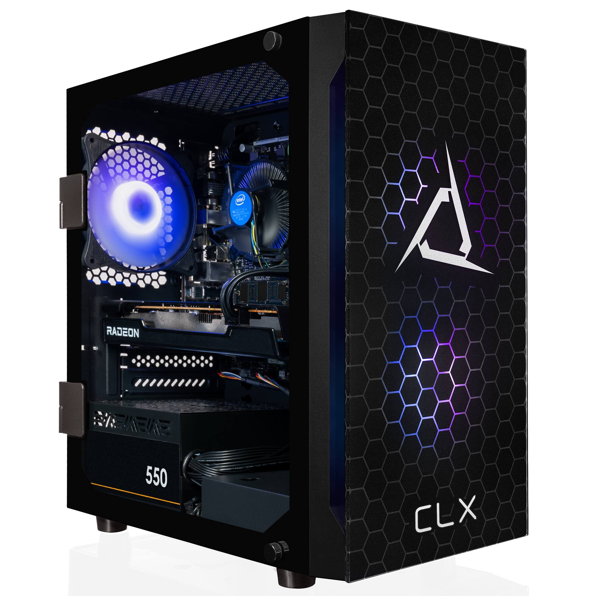 CLX SET Gaming Desktop Intel Core i3 10100F 8GB Memory Radeon RX