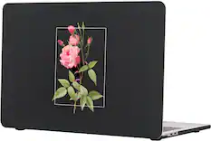 Front. SaharaCase - Hybrid-Flex Arts Case for Apple MacBook Pro 13" Laptops - Black.
