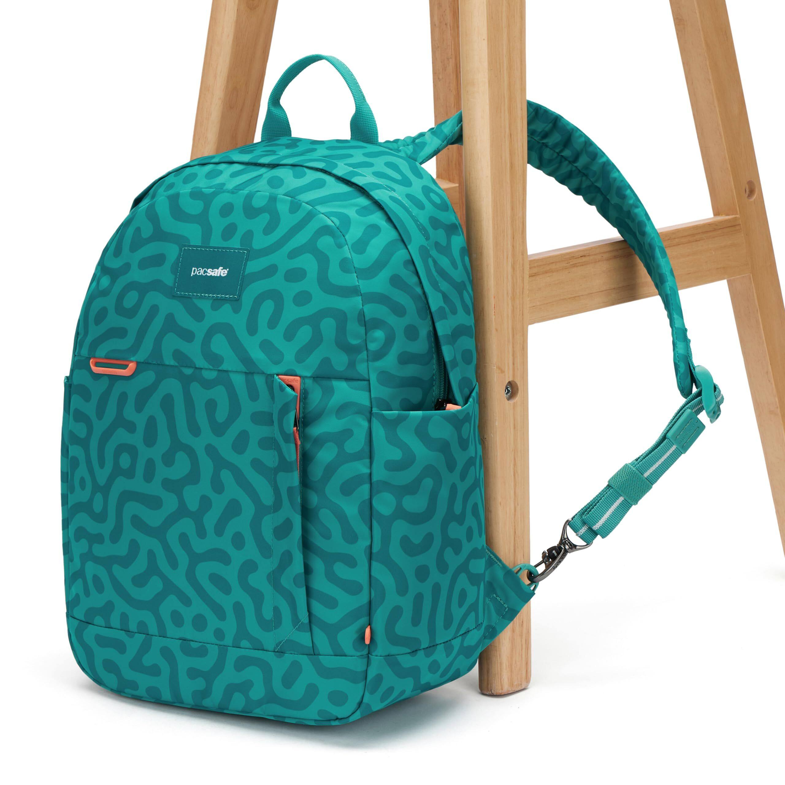 Alt View 4. Pacsafe - GO Anti Theft 15L Backpack - Reef.