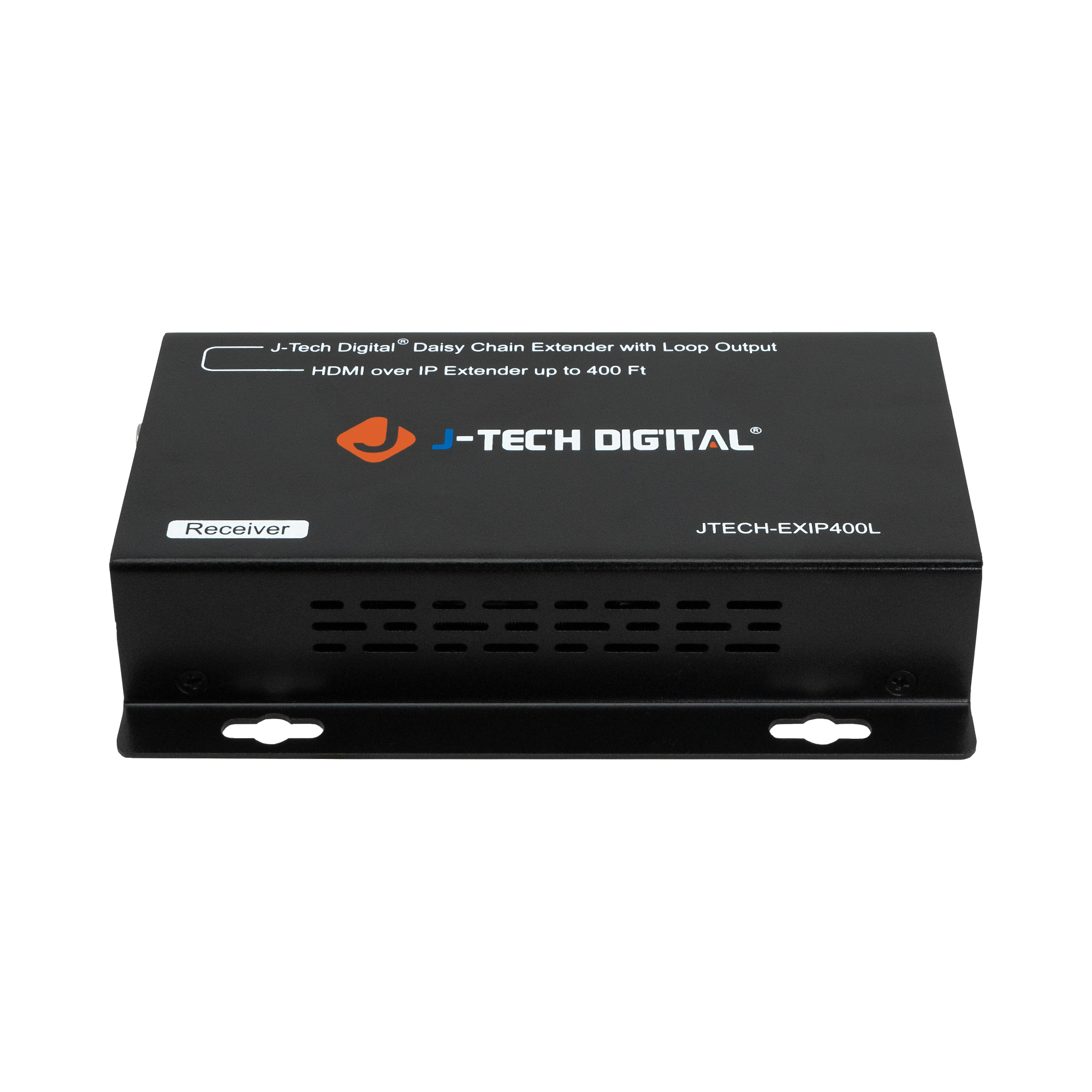 J-Tech Digital' Daisy Chain Extender with Loop Output HDMI over IP Extender up to 400 Ft -TECH DIGITAL Receiver JTECH-EXIP400L