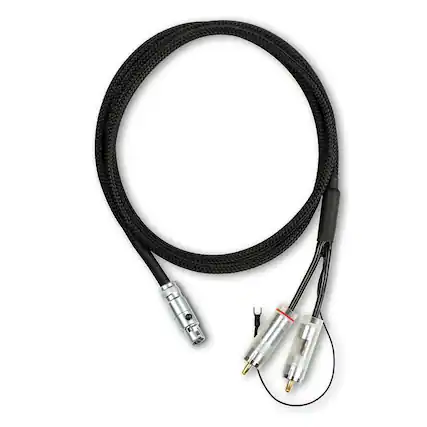 Front. Pro-Ject - Pro-Ject Connect it Phono S RCA to Mini XLR Cable (1.23m) - Black.